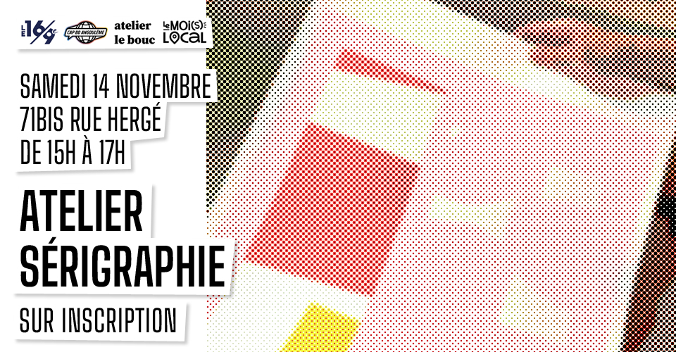 atelier de sérigraphie le bouc au 16/9e