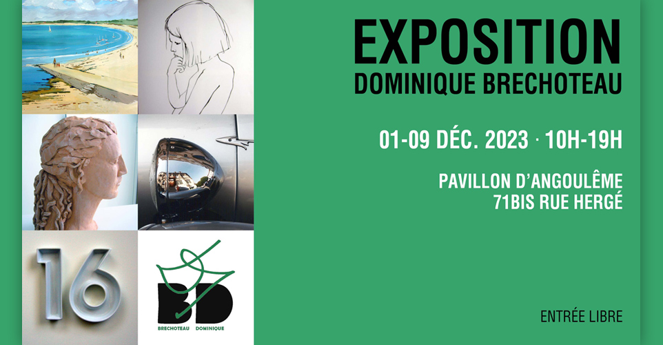 Exposition Dominique Bréchoteau du 1er au 9 décembre rue Hergé