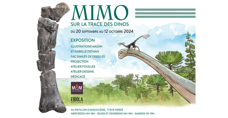 Mimo, sur la trace des dinos : exposition du 20 septembre au 12 octobre